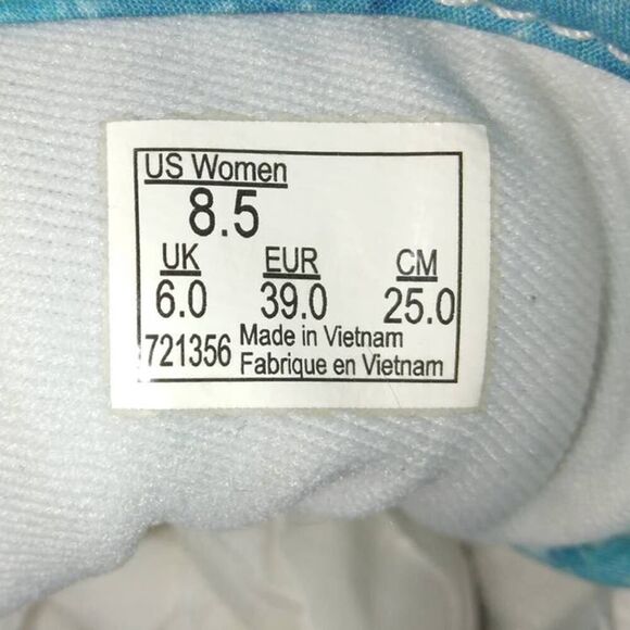 VANS Winston Women's Pre-owned Blue Water Low Top Lace-up Sneakers - sz. 8 1/2 - Picture 6 of 6